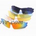 elegantstunning Polarized Cycling Sun Glasses Outdoor Sports Bicycle Sunglasses Ski Goggles Eyewear Cool with Exchangeable 5 Lens White Frame - B07GJ9TMJK
